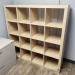 Blonde Storage 4x4 Cube Bookcase